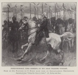 Field-Marshal Lord Roberts on his Arab Charger Vonolet
